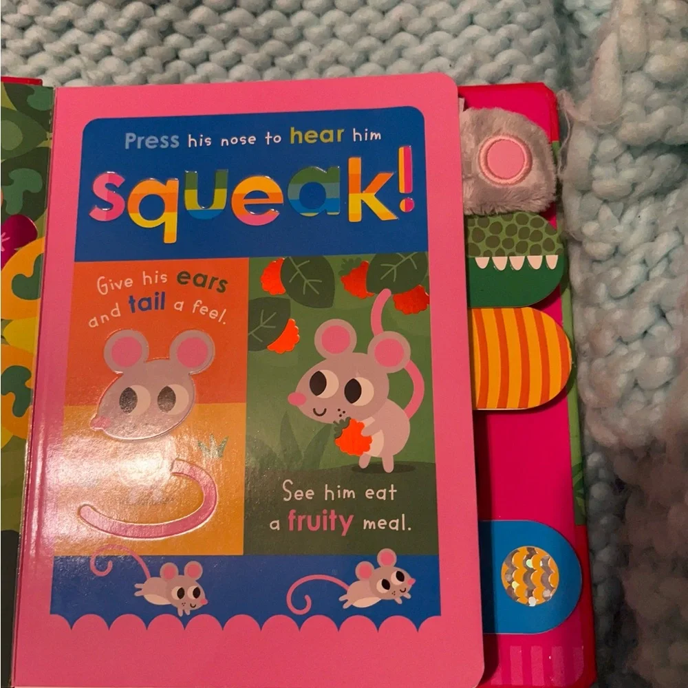 Scholastic Colorful Animal Sensory Board Book
